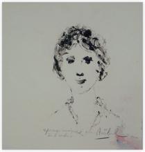reproduction - épreuve unique à l'envers - portrait — 