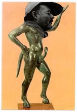 Double jeu, Statuette en bronze de satyre - 2022