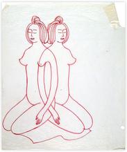 motif femmes - jumelles — 