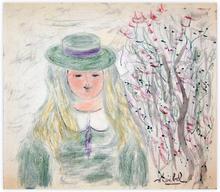 demoiselle au chapeau — 