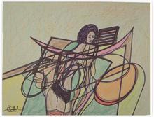 femme aux jarretelles — 