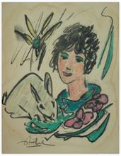 (original) femme au lapin — 