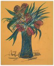 vase et fleurs — 