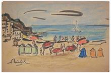 landscape - scène de plage — 