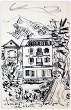 Chamonix - jardin de la ville - landscape — 