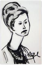 portrait femme au long cou — 