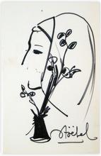 vase fleur et femme — 