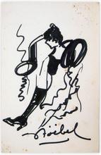 (ref. Lautrec ?) danseuse et botte — 