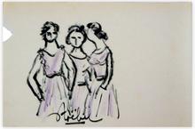 3 femmes en robe — 