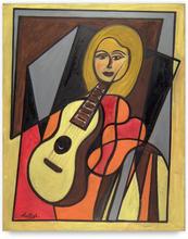 femme guitare