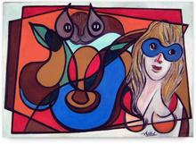 femme au loup