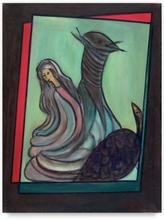 femme et l'oiseau