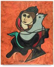 femme aux oiseaux