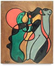femme et reptile