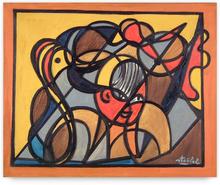 l'oiseau jaune / compo à la tête et l'oiseau