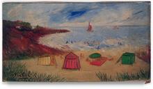 landscape - tentes sur plage / cabines et parasols