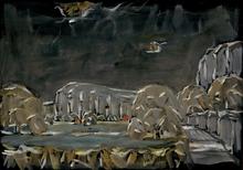 Vue de la Roque sombre, 1986