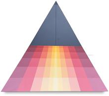 Couleur Lumière, ombre positive d'un triangle - 2009