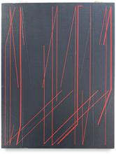 Fond noir lignes brisées rouges — 1990/1991