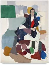 Femme devant la table, circa 1975