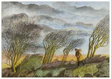 Paysage, grand vent, hiver - 2013