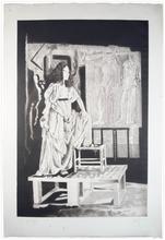 Tunique ionienne pied sur le tabouret devant les Panathénées - 1976