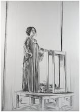 Robe violette debout estrade - 1977