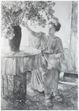 Robe verte bouquet - 1985