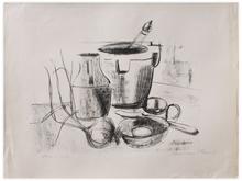NATURE MORTE AU MORTIER — 1960