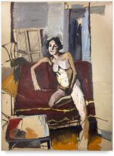 Nu grand rouge, circa 1965