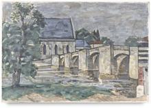 Le pont de Saint-Junien, 1928