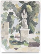 Statue dans le Parc de Sceaux - circa 1931