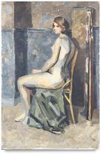 Nu assis (demi-dos), circa 1927-1928