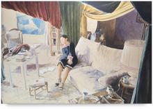 Drappouf, robé d'été noire et rose - circa 1982