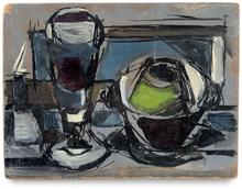 Verre et pomme, 1953