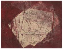 Sans titre (Homme assis et masque), 1962
