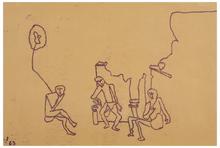 Sans titre (Trois figures assises), 1963