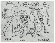 Sans titre (Deux femmes assise, figure de profil), 1966