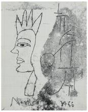 Sans titre (Tête couronnée de profil), 1966