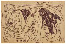Sans titre (Trois figures de profil), vers 1960-62