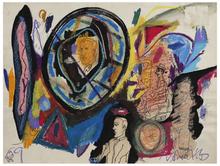 Sans titre (Homme assis au chapeau, de profil a gauche), entre 1968-69