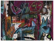 Sans titre (Chien vert), 1974