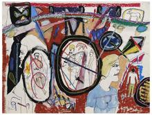 Sans titre (Femme assise tenant un verre), vers 1968-69