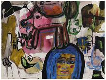 Sans titre (Visage de femme, de face), 1974