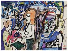 Sans titre (Femme nue en buste, de profil à gauche), 1971
