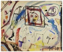 Sans titre (Femme et chien), 1970