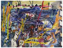 Sans titre (Deux femmes, de face et de profil, en bas à gauche), 1971
