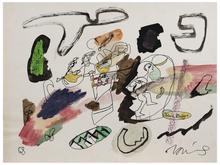 Sans titre (Homme de profil et visage de femme de profil), 1968