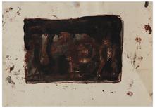 Sans titre (Composition, bords rouge), vers 1960-62