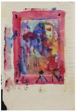 Sans titre (Masque bleu et jaune), 1969